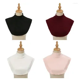 Scarves Half High False Collar Solid Color Sewing Applique Neckline For Sweater Decor