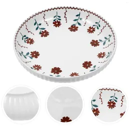 Dinnerware Sets Multi-use Plate Dessert Plates Ceramic Salad Decorative Dinner Small Snack Sushi Floral Pattern