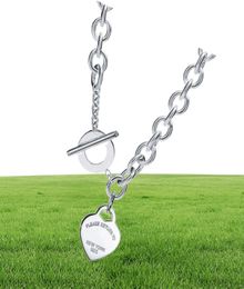 T designer heart pendant Necklace bracelet stud earrings 925 sterlling silver jewelry Female women Design Luxury Wedding Party Valentine's Day gift bead 0399521653