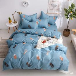 Bedding Sets Pineapple Fruit Print Bed Cover Set Kid Boy Girl Duvet Adult Child Sheets And Pillowcases Comforter