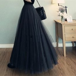 Half Length Skirt Spring and Autumn Threelayer Mesh Pettiskirt Long Princess Large Swing 240402