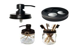 DHL Oil Rubbed Bronze Mason Jar Soap Dispenser With Rust Proof Stainless Steel Pump and Lid Liquid for Kitchen and BathroomN2857438