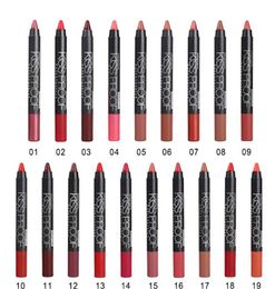 Selling Longlasting Soft Lipstick 19 Colours Powdery Matte Lip stick Pencil Makeup Matte Lipstick Pencil sharpener2408599