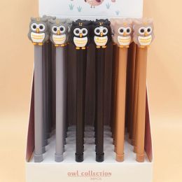 Pens 10Pcs/Bulk Elegant Aesthetic Owl Bird Pens Cute Kawaii School Gel Pen Funny Writing Blue Ink Ballpoint Women Stationery Kit Gift