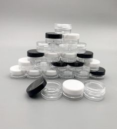 3 gram Plastic Pot Jars bottle 3ML Small Containers With Lids For Cosmetics Makeup Cream Eye Shadow Nails Powder Jewelry Wax5743847