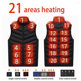 Carpets 2/13/21 Heating Areas Vest Electric Pads USB Infrared Jacket Men Winter Heated Waistcoat For Outdoor Sports Hiking