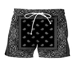 New 3D Printing Bandana Fashion Men Women Tracksuits Shorts Ps Size S7XL Harajuku0000055312585