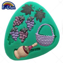 Baking Moulds Arrival Red Wine Grape Silicone Fondant Cake Moulds Chocolate Mould Tools For The Kitchen F0152PT35