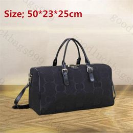 Designer duffel Bag tote bags High quality Large capacity Luggage Bag 52cm classic men's women's fashion outdoor canvas leather coated travel Crossbody Shoulder Bags