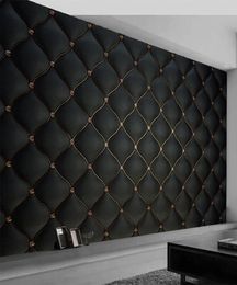 Custom Po Wallpaper 3D Black Luxury Soft Roll Mural Living Room TV Sofa Bedroom Home Decor Wall Paper Papel De Parede Sala 3D6798483