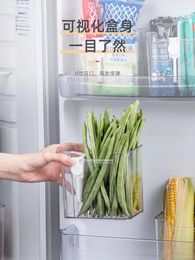 Storage Bottles Box For The Side Door Of Refrigerator. Onion And Ginger On