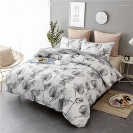 Bedding Sets Home Set Plant Flower Bed Sheet Linen Bedclothes 2/3pcs Linens Include Pillowcases Cover Comfortable