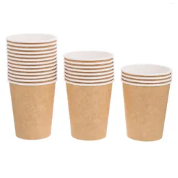 Disposable Cups Straws Paper Cup Water Business Party Banquet Drinking Thicken Container