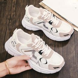 Casual Shoes Running Sneakers Women Breathable Anti-slip Outdoor Fashion 2024 All-match Thick Bottom Autumntime