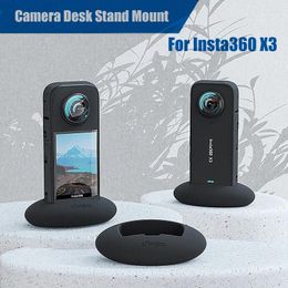 Decorative Figurines Camera Mount For Insta360 X3 Desk Stand Base Holder Silicone Vehicle Dock Support Action Accessorie