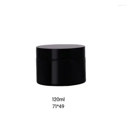 Storage Bottles 30pcs 120g Black Cosmetic Plastic Cream Jar Pot 4OZ Lotion Container Hand Body Facial Skin Care Bottle With Lid