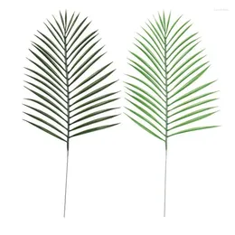 Decorative Flowers 90cm Artificial Plant Palm Leaves Bamboo Sunflower Coconut Artichoke Grass Sansevieria Green Plants