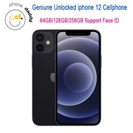 Unlocked Apple iPhone 12 Genuine RAM 4GB ROM 64/128/256GB Mobilephone A14 IOS Face ID NFC 5G Cell Phone