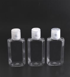 60ml Empty Hand Sanitizer Gel Bottle Hand Soap Liquid Bottle Clear Squeezed Pet Sub Travel Bottle GWF18156143529