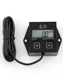 Timers High Quality Car Digital Engine Tach Tachometer Hour Meter Inductive For Motorcycle Motor Stroke Spark3222061