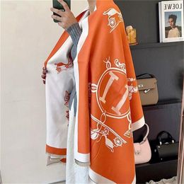 2024 Gentle 100% cashmere autumn/winter large size scarf is the best choice for gift travel