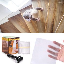 Bath Mats 15Pcs Non Slip Safety Grip Tape With Rollers Anti-Slip Indoor/Outdoor Stickers Self-Adhesive For Stairs Floor