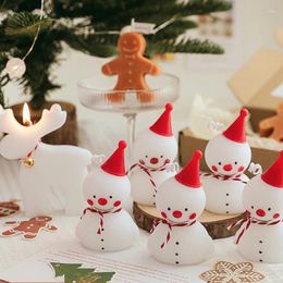 Candle Holders Christmas Snowman Decorative Ornaments Creative Gift Elk Shaped Box