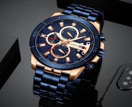 CURREN Business Men Watch Luxury Brand Stainless Steel Wrist Watch Chronograph Army Military Quartz Watches Relogio Masculino9065445