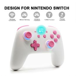 Gamepads Wireless Bluetooth Joystick Gamepad Switch Pro Controller With Turbo LED Ergonomic Pro Controller For Switch OLED Steam Android