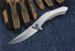 Russia Bear Blue Moon D2 Tactical Folding Knife Steel Blade Outdoor Camping Hunting Survival Pocket Knife Utilityl EDC Tools Gift 6020477