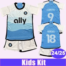 2024 25 Charlotte FC SWIDERSKI Kids kit Soccer Jerseys BRONICO COPETTI BYRNE BENDER AGYEMANG Home Child Suit Shirt Short Sleeves Uniforms