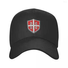 Ball Caps Personalized Serbian Cross Flag Baseball Cap Men Women Adjustable Coat Of Arms Dad Hat Streetwear Snapback Hats