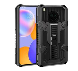 Armour Bracket Shockproof Cases For Huawei Y9A Y9S Y9 Prime 2019 Y7 Y6 Pro Y5 2019 Silicone Phone Back Cover For Enjoy 9 10 Plus1776667