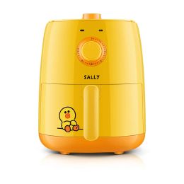 Fryers 220V sally 2.6L joyoung Household Electric Food Fryer Oilfree French Fries Maker Yellow/Brown Color Available air Fryer