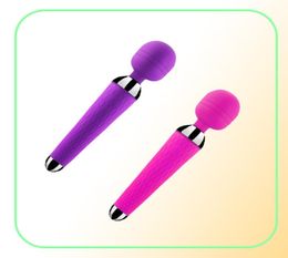 Adult Sex Toys for Woman 10 Speed USB Rechargeable Oral Clit Vibrators for Women AV Magic Wand Vibrator Gspot Massa2334344