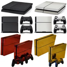Stickers Gold Skin Sticker for playstation 4 PVC vinyl protector cover Decals for ps4 console and controller sticker for ps4 skin