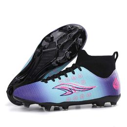 High Top Soccer Shoes Women Men AG TF Football Boots Youth Kids Professional Cleats