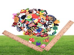 Charms 100Pcs Whole Mix Cartoon Shoes Charms Sile Soft Animal Cat Rabbit Hole Slipper Accessories For Kids Gifts Dr Seashellshop Dhvsd4968469