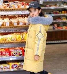 Children039s down jacket medium length 2020 new fashion Korean edition girls039 warm coat children039s winter coat256F3824803