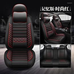 Car Seat Covers Universal Leather PU Auto Front Back For Solaris Ix35 I30 Ix25 Elantra Accent Tucson Sonata