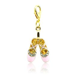 Fashion Floating Charms Gold Plated 4 Colour Enamel Shoes Lobster Clasp Alloy Charms DIY Pendants Jewellery Accessories2781953