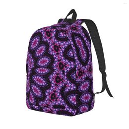 Backpack Rave Mandala Teen Neon Pink Print Large Backpacks Polyester Novelty School Bags Camping Designer Rucksack