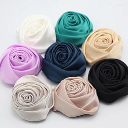 Decorative Flowers 2pc Fabric Rose Hand-stitched Three-dimensional Fake Flower Corsage Material DIY Brooch Accessories Decals Immortal