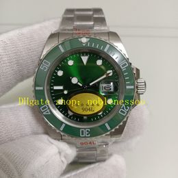 12 Style 904L Steel Automatic Watch Super Factory Men 40mm 116610 Green Dial Luminous Ceramic Bezel Bracelet 116613 Gold Diamond NF 5 Star Mens Diving Watches