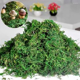 Decorative Flowers 50g Artificial Moss Green Plants For Grass Basket Home Fairy Garden Garland Decoration Wedding Party Arrangment Supplies