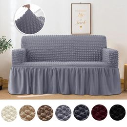 Chair Covers Elastic Sofa Cover Solid Colour Slipcover Non-slip 1/2/3/4 Seater Comfortable Protector Washable For Home Decor