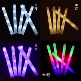 Music Dancing Performance Party Supplies Festival Decorations Props LED Glow Foam Stick Cheer Tube Light In The Dark 240408