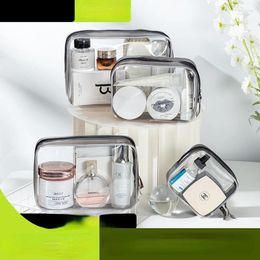 Storage Boxes PVC Cosmetic Bag Transparent Packaging Waterproof Cross-border Portable Travel Multi-functional Wash