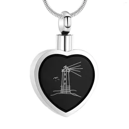 Pendant Necklaces Cremation Urn Necklace For Ashes Stainless Steel Memorial Ash Jewelry Women Men