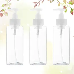 Liquid Soap Dispenser Refillable Bottle Bottles Shampoo Container Clear Plastic Containers